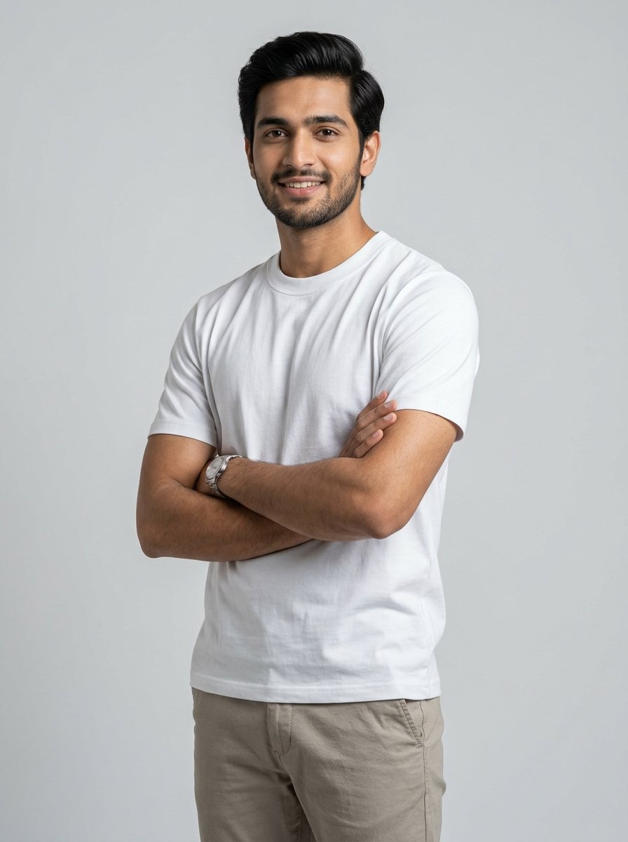 JACARIO Oxford White Classic Polo